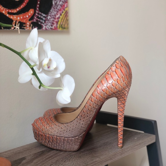 Christian Louboutin Shoes - ❌one day sale❌Kardashian’s Bianca python Sz 38